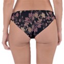 Dark Floral Ornate Print Reversible Hipster Bikini Bottoms View2