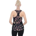 Dark Floral Ornate Print Piece Up Tank Top View2