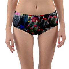 Cactus Reversible Mid-waist Bikini Bottoms by Sparkle