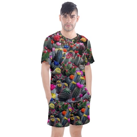 Cactus Men s Mesh Tee And Shorts Set by Sparkle