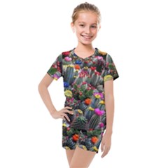 Cactus Kids  Mesh Tee And Shorts Set