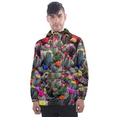 Cactus Men s Front Pocket Pullover Windbreaker by Sparkle