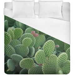 Green Cactus Duvet Cover (king Size) by Sparkle