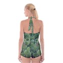 Green Cactus Boyleg Halter Swimsuit  View2