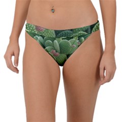 Green Cactus Band Bikini Bottom by Sparkle