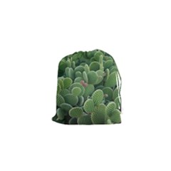 Green Cactus Drawstring Pouch (xs) by Sparkle