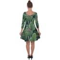 Green Cactus Quarter Sleeve Skater Dress View2