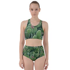 Green Cactus Racer Back Bikini Set by Sparkle