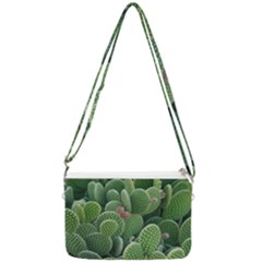 Green Cactus Double Gusset Crossbody Bag by Sparkle