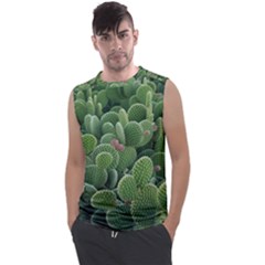 Green Cactus Men s Regular Tank Top by Sparkle