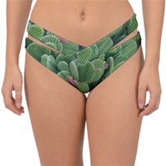 Green Cactus Double Strap Halter Bikini Bottom by Sparkle