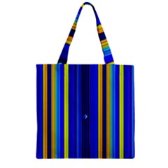 Blueyellow  Zipper Grocery Tote Bag by Sparkle