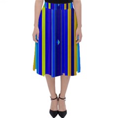 Blueyellow  Classic Midi Skirt by Sparkle