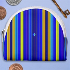 Blueyellow  Horseshoe Style Canvas Pouch by Sparkle