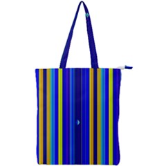 Blueyellow  Double Zip Up Tote Bag by Sparkle