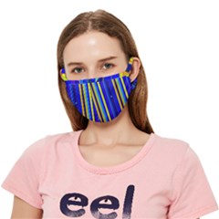 Blueyellow  Crease Cloth Face Mask (adult)