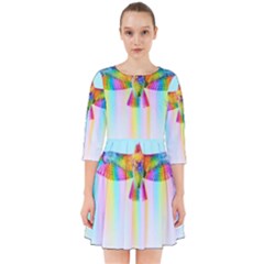 Rainbow Bird Smock Dress by Sparkle