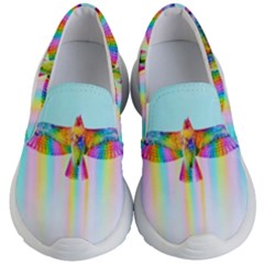 Rainbow Bird Kids Lightweight Slip Ons by Sparkle