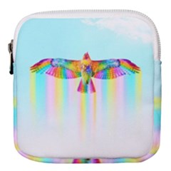 Rainbow Bird Mini Square Pouch by Sparkle