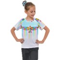 Rainbow Bird Kids  Mesh Piece Tee View1