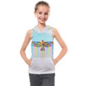 Rainbow Bird Kids  Sleeveless Hoodie View1