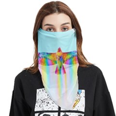 Rainbow Bird Face Covering Bandana (triangle) by Sparkle