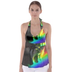 Rainbowcat Babydoll Tankini Top by Sparkle