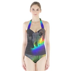 Rainbowcat Halter Swimsuit by Sparkle