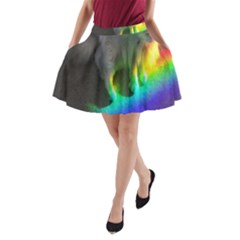 Rainbowcat A-line Pocket Skirt by Sparkle