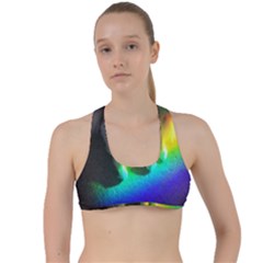 Rainbowcat Criss Cross Racerback Sports Bra by Sparkle