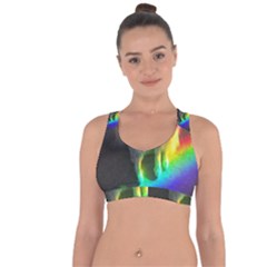 Rainbowcat Cross String Back Sports Bra by Sparkle