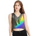 Rainbowcat V-Neck Cropped Tank Top View1