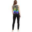 Rainbowcat V-Neck Cropped Tank Top View2