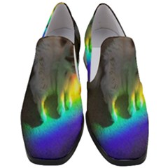 Rainbowcat Women Slip On Heel Loafers by Sparkle