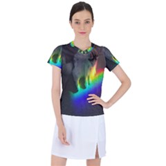 Rainbowcat Women s Sports Top by Sparkle