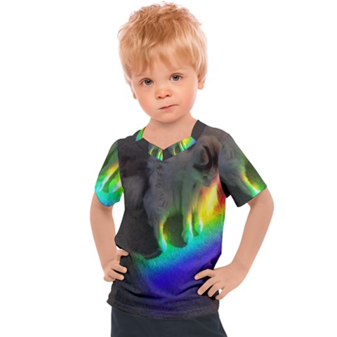 Rainbowcat Kids  Sports Tee by Sparkle