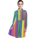 Colorful Spongestrips Long Sleeve Chiffon Shirt Dress View1