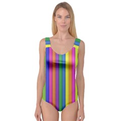 Colorful Spongestrips Princess Tank Leotard  by Sparkle