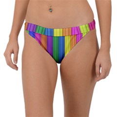 Colorful Spongestrips Band Bikini Bottom