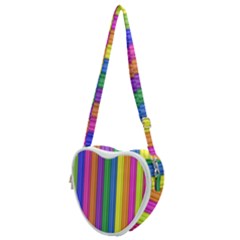 Colorful Spongestrips Heart Shoulder Bag by Sparkle