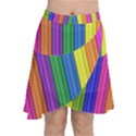 Colorful Spongestrips Chiffon Wrap Front Skirt View1