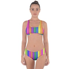 Colorful Spongestrips Criss Cross Bikini Set by Sparkle