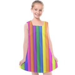 Colorful Spongestrips Kids  Cross Back Dress by Sparkle