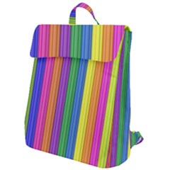 Colorful Spongestrips Flap Top Backpack