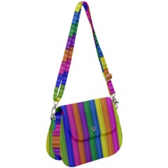 Colorful Spongestrips Saddle Handbag by Sparkle