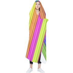 Colorful Spongestrips Wearable Blanket by Sparkle