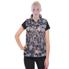 Autumn Leafs Women s Button Up Vest by Sparkle