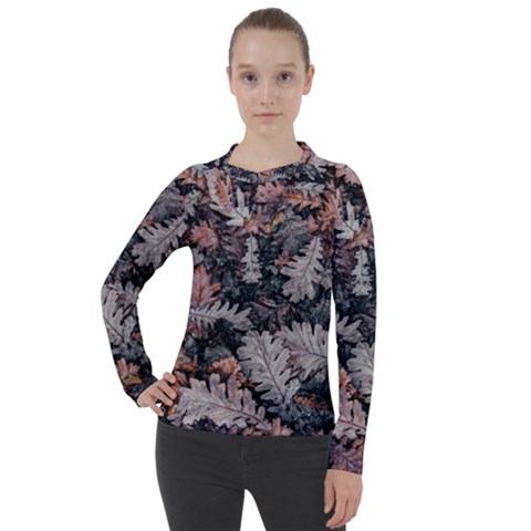 Autumn Leafs Women s Pique Long Sleeve Tee by Sparkle