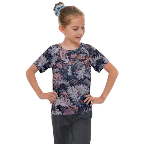 Autumn Leafs Kids  Mesh Piece Tee by Sparkle