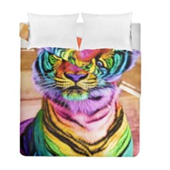 Rainbowtiger Duvet Cover Double Side (full/ Double Size) by Sparkle